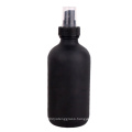 empty 250ml round matte black perfume spray glass bottle with mist fine sprayer